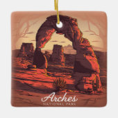 Arches National Park Sandstone Keramisch Ornament (Voorkant)