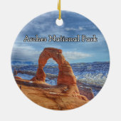 Arches National Park Souvenir Tree Ornament (Achterkant)
