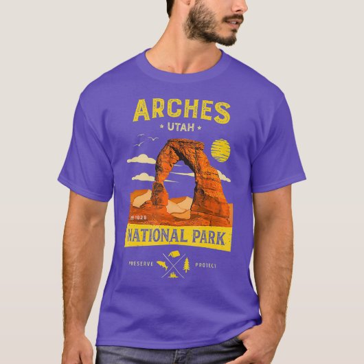 Arches National Park T Delicate Arch T-shirt (Voorkant)