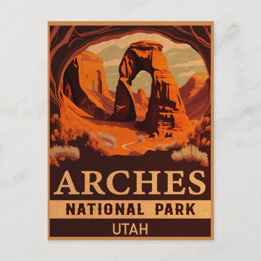 Arches National Park Utah Delicate Arch Briefkaart (Voorkant)