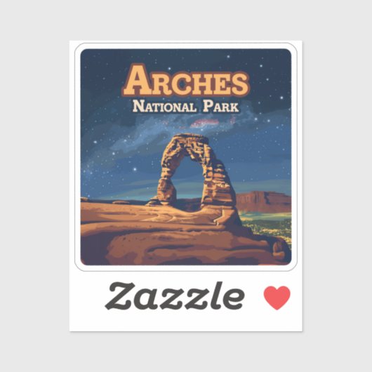 Arches National Park Utah Delicate Arch Moab Sticker (Vel)