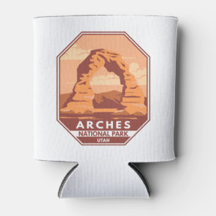 Arches National Park Utah Delicate Arch Retro Blikjeskoeler
