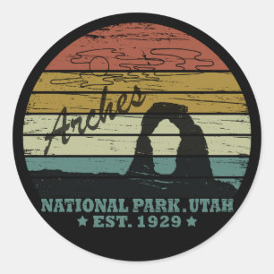 Arches National Park Utah Delicate Arch  Ronde Sticker