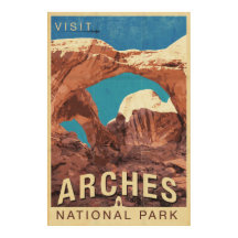 Arches National Park Vintage Reis Kunst