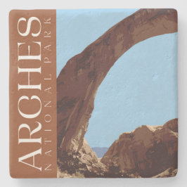 Arches Onderzetter, National Park Stone Onderzette Stenen Onderzetter