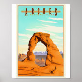 Arches Parc National Litho Poster (Devant)