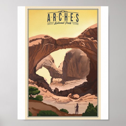 Arches Parc National Litho Poster (Devant)