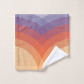 Arches pastel violettes, orange et bleues (Gant de toilette)