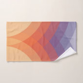 Arches pastel violettes, orange et bleues (Serviette à main)