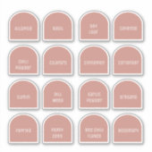 Arches Serie Serie Set 1 Fleslabels Sticker (Voorkant)