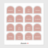 Arches Serie Serie Set 1 Fleslabels Sticker (Vel)