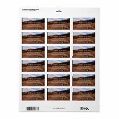 Arches Slickrock en Evening Primrose Landschap Etiket (Full Sheet)