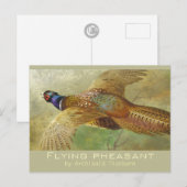 Archibald Thorburn Flying Pheasant CC0679 Briefkaa Briefkaart (Voorkant / Achterkant)