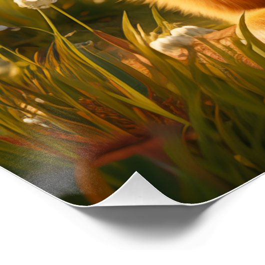 Archie - Geel Lab Retriever Puppy Perfect Poster (Hoek)