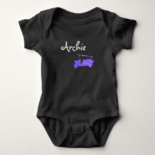 Archie Naam Met Blauwe Glans Brandweerwagen, Romper