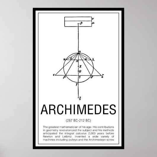 Archimedes Poster (Voorkant)