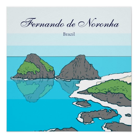 Archipel van Fernando de Noronha Perfect Poster (Voorkant)