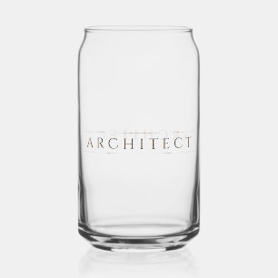 ARCHITECT 16 oz Drink Glas / Sepia