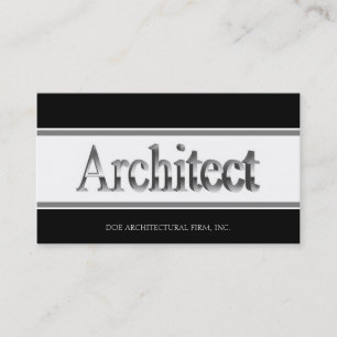 Architect 3D Script B/W Visitekaartje