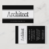Architect 3D Script B/W Visitekaartje (Voorkant / Achterkant)