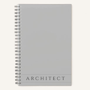 ARCHITECT 5.5x8.5 Grijs Spiral Notebook Notitieboek