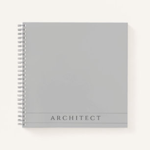 ARCHITECT 8,5" vierkant grijs spiraalnotitieboek Notitieboek