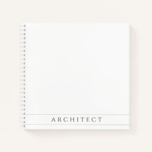 ARCHITECT 8,5" vierkant spiraalnotitieboek / sepia Notitieboek