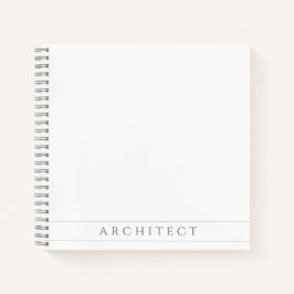 ARCHITECT 8.5" vierkant spiraalvormig Notitieboek 