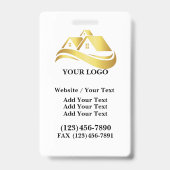 Architect Aannemer Lanyard Badge - zie terug (Achterkant)