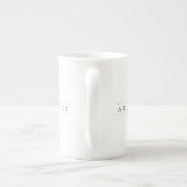 Architect Bone China Mok / Zwart (Achterkant)