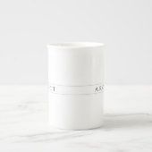 Architect Bone China Mok / Zwart (Voorkant)