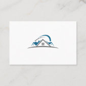 Architect, bouwer, makelaar, dakconstructie visitekaartje (Achterkant)