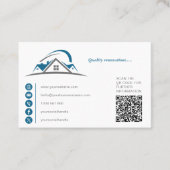 Architect, bouwer, makelaar, dakconstructie visitekaartje (Voorkant)