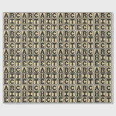 Architect, Bouwontwerper Cadeaupapier (Vlak)