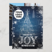 Architect Custom Logo Business Christmas Feestdagenkaart (Voorkant / Achterkant)