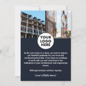 Architect Custom Logo Business Christmas Feestdagenkaart (Achterkant)