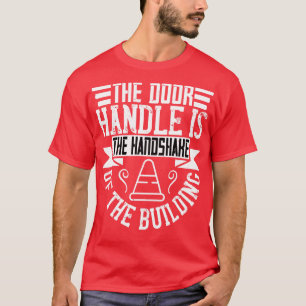 Architect De deurgreep is de handdruk T-shirt