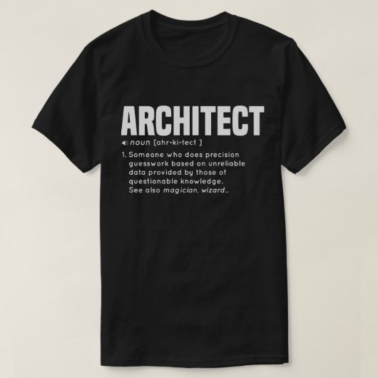 ARCHITECT Definition Cool Cool Cft Cft T-shirt (Design voorkant)