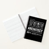Architect die de Mannen geschenk van de informatie Notitieboek (Binnen)