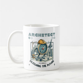 Architect die de toekomst ontwerpt koffiemok