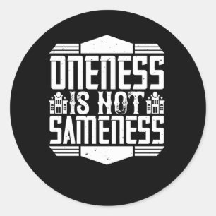Architect - Eén zijn is hetzelfde zijn Ronde Sticker