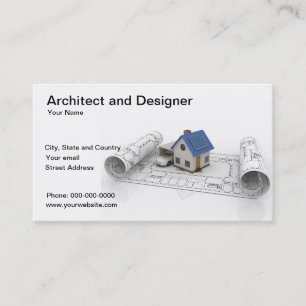 Architect en designer visitekaartje