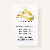 Architect Entrepreneur Lanyard Badge - Voir Retour (Dos)