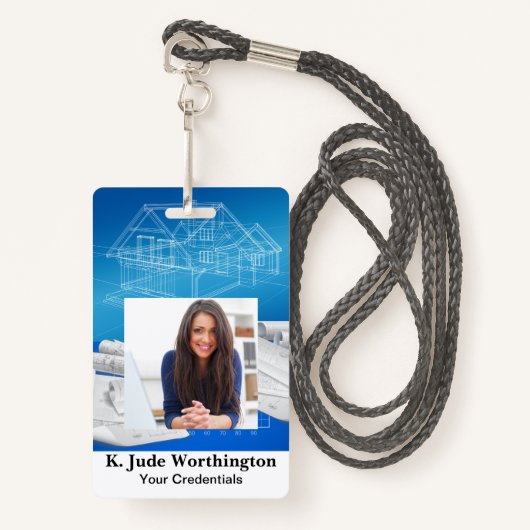 Architect Entrepreneur Lanyard Badge - Voir Retour (Devant avec lanière)