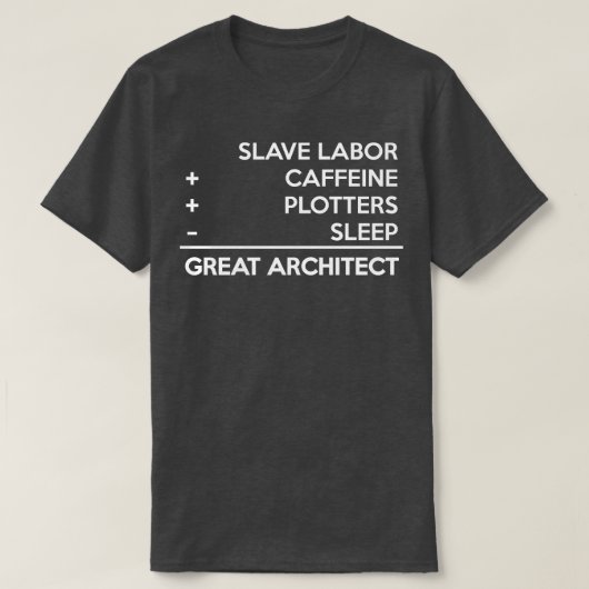 Architect formule t-shirt (Design voorkant)
