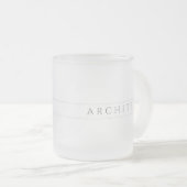 ARCHITECT Frosted Glass Mok / Grijs (Voorkant rechts)