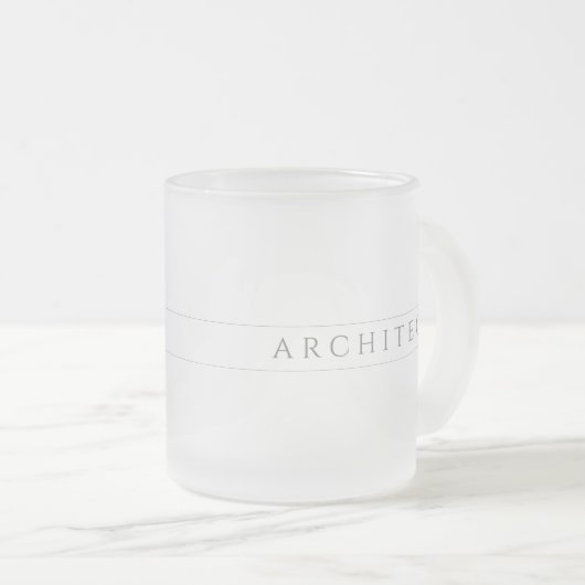ARCHITECT Frosted Glass Mok / Grijs (Voorkant rechts)