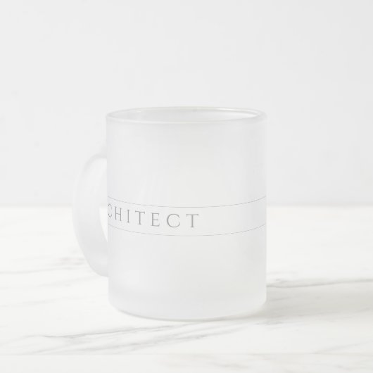 ARCHITECT Frosted Glass Mok / Grijs (Voorkant links)