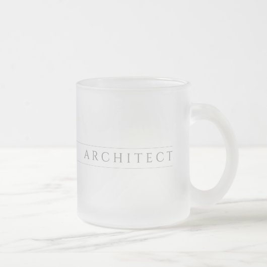 ARCHITECT Frosted Glass Mok / Grijs (Rechts)