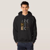 Architect geeft studenten architectuur hoodie (Voorkant volledig)
